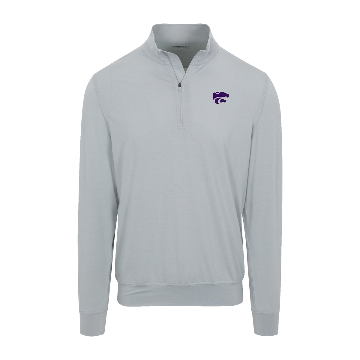 Kansas State Velocity Performance Quarter Zip Light Grey