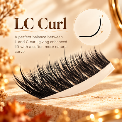 🍂 Fall Sale – Fox Tail Lash Cluster Kit | Wispy & Fluffy DIY Lashes, Natural Fox-Eye Effect, Salon-Quality Lashes at Home