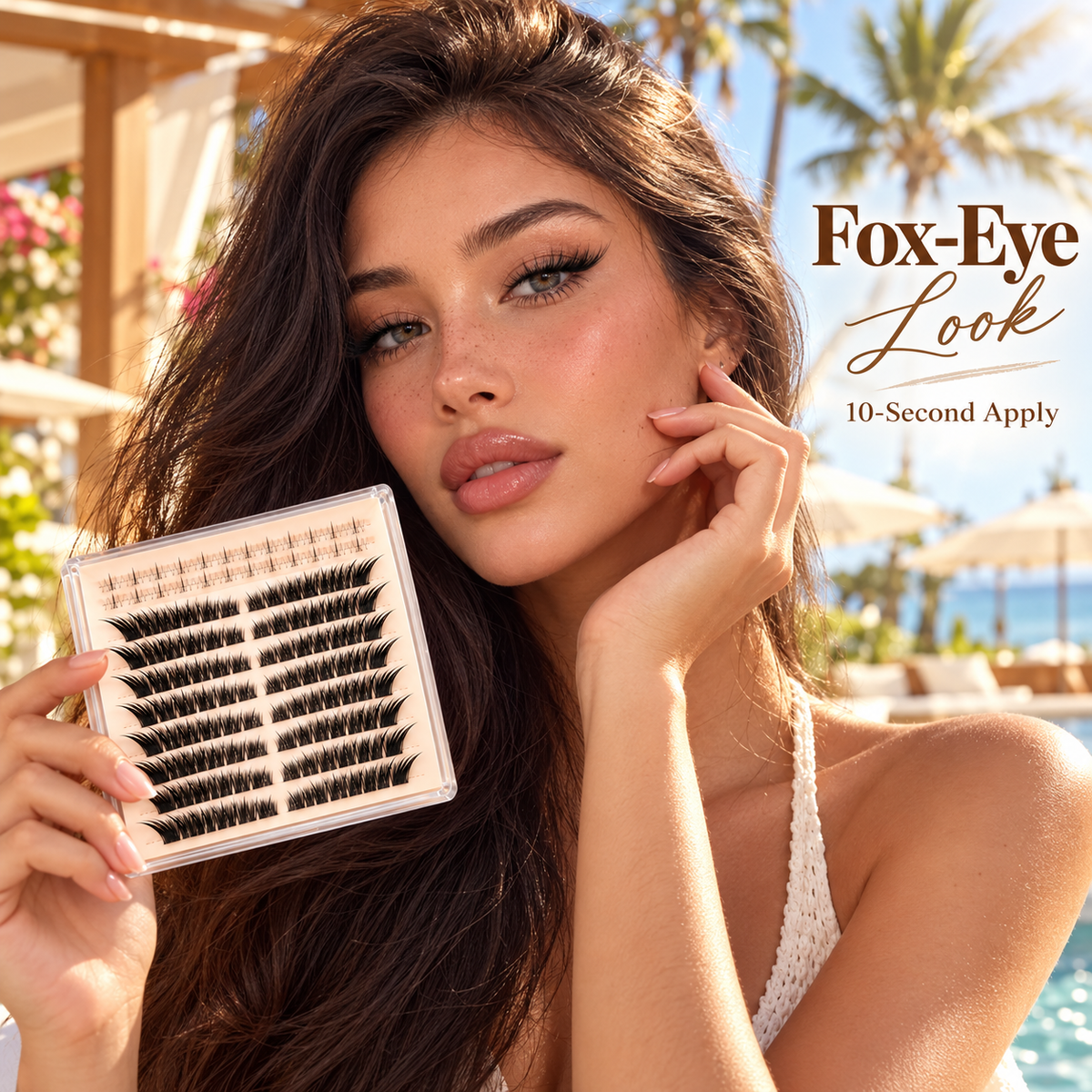 🍂 Fall Sale – Fox Tail Lash Cluster Kit | Wispy & Fluffy DIY Lashes, Natural Fox-Eye Effect, Salon-Quality Lashes at Home