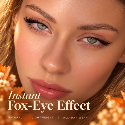 🍂 Fall Sale – Fox Tail Lash Cluster Kit | Wispy & Fluffy DIY Lashes, Natural Fox-Eye Effect, Salon-Quality Lashes at Home