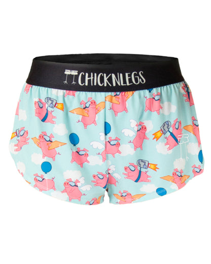 Women's Flying Pigs 1.5" Split Shorts