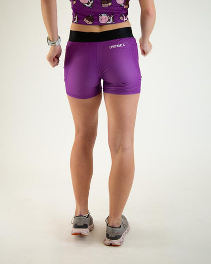Women's Deep Purple 3" Compression Shorts